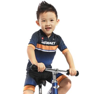 China Breathable Children Cycling To Wear Short Summer Cycling Jersey Set Cycling Clothing Set for sale