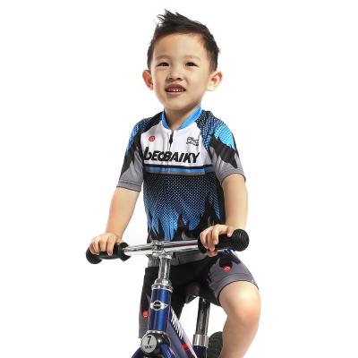 China 2021 Hot Sale Kid Breathable Cycling Jersey Sets Short Sleeve Custom Sublimation Jersey Bike Cycling For Kids for sale