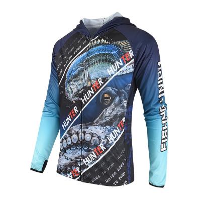 China Antibacterial UV Protection Fishing Clothing Fishing Clothing T-shirt Mens Long Sleeve OEM Fishing Clothing Shirt for sale