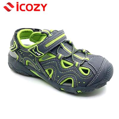 China Fashion rubber kids branded sport shoes pu kito upper sandals for sale