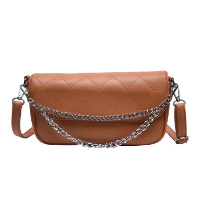 China 2022 new fashion high quality armpit bag popular belt chain shoulder bag cross - body handbag for women for sale