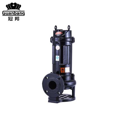 China High Efficiency WQ Series Sewage Pump With Cutter Sewage Pump Submersible Sewage Pump for sale