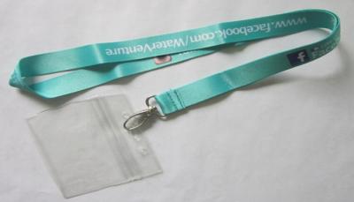 China China Manufacturer Branded Logo Sublimation Id badge lanyard with Plastic PVC for sale