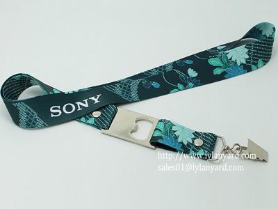 China Heat Transfer Soft Bottle Opener Lanyard for sale