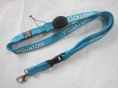 China 15cm Custom Printed Tubular Lanyard with Adjustable Buckle for sale