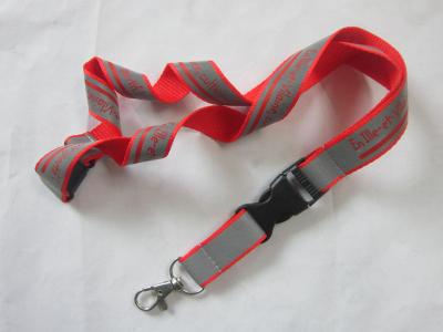 China Retractable Bespoke Reflective Security Lanyard For Outdoor for sale