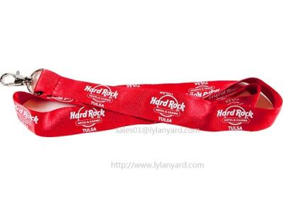 China Premium Factory Silk Screen Nylon Lanyards with Metal Hook, Popular Lanyards With Your Branding Logo for sale