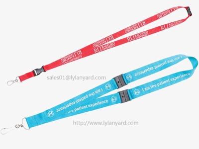 China Premium Plastic Safety Breakaway Neck Lanyards, China Factory Wholesale Heavy Duty Neck Straps for sale