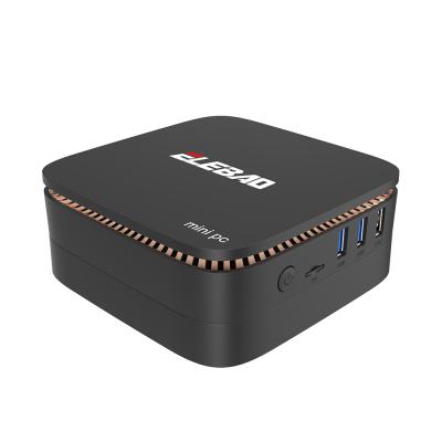 China Newest AK1 Business Mini PC Win10 Intel Apollo Lake Celeron J3455 4GB 64GB Dual Line SSD Power On HD Support 2.4G 5G Wi-Fi for sale