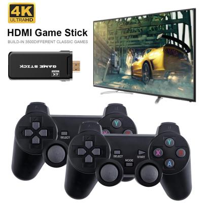 China Hot selling ABS+ PC game console Stick Build-in 3500 classic games 2.4G video wireless gamepad 8 bit game console retro for sale