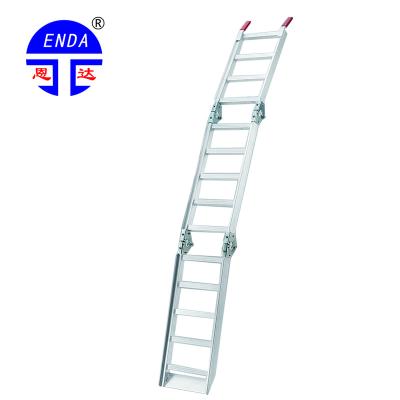 China ENDA ATV-015-7812 6061 Labber Easy Portable Aluminum Loading Ramp Motorbike Motorcycle Triple Aluminum Car Accessories for sale