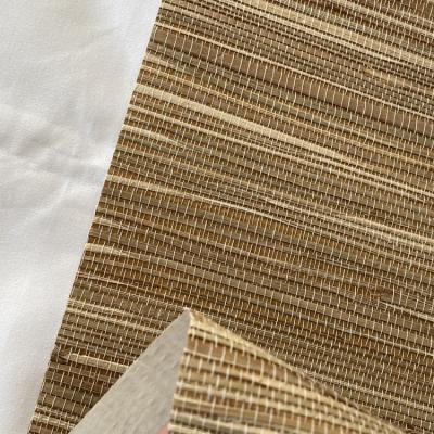 China ECO-Friendly+Easy Installation Natural Material Grass Cloth Fiber Wallpaper for sale