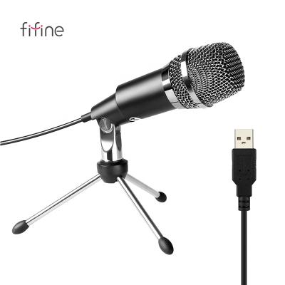 China Professional USB Microphone Fifine K668 Condenser Podcast Mic Estudio PC Laptop Microfono For Streaming Webcasting Singing for sale