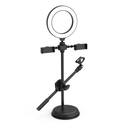 China Wholesale Iron Pipe Fifine Phone Led Selfie Ring Light With Tripod Stand for sale