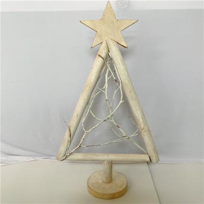 China China 100% Handmade Creative Home Decoration Wooden Christmas Tree Pieces For Craft for sale