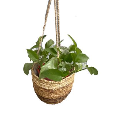 China Good Gift Sustainable Sale Natural Handmade Wicker Flower Basket for sale