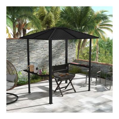 Cina Grill all'aperto 6x8 Hardtop BBQ Gazebo con 2 scaffali laterali 102 libbre H92.5 x W96.5 x D70.9 in vendita