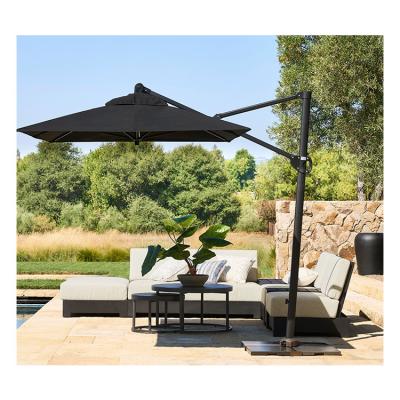 China Waterproof Sunshade Aluminum Parasol 10ft Rectangular Cantilever Patio Umbrella for Garden for sale