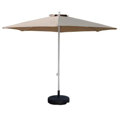 China Camping Round Aluminum Center Pole Umbrella for Outdoor Restaurant Cafe Hotel Garden Beach for sale