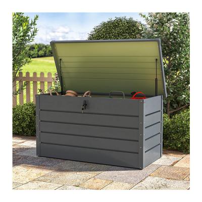 China Galvanized Steel Outdoor Storage Box for Garden Tools and Cushions Sustainable Design for sale