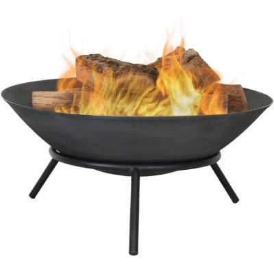 China Stocked Round Firepit for Wood Burning in Backyard Garden and Outdoor Gatherings for sale