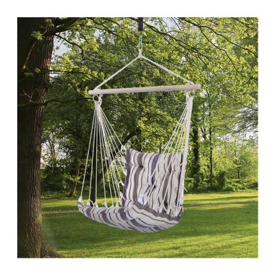 China 3.1kg AJUNION Outdoor Swing Hammock Seat Modern Style Hanging Cotton Rope Swing Chair for sale