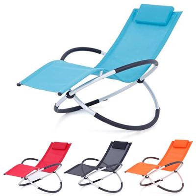 China Modern Outdoor Furniture Folding Zero Gravity Rocking Chair for Patio Garden and Beach for sale