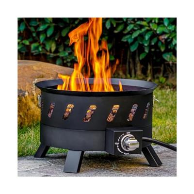 China Courtyard Must-Have AJUNION 17.3 inch Portable Propane Fire Pit for Camping Outside for sale