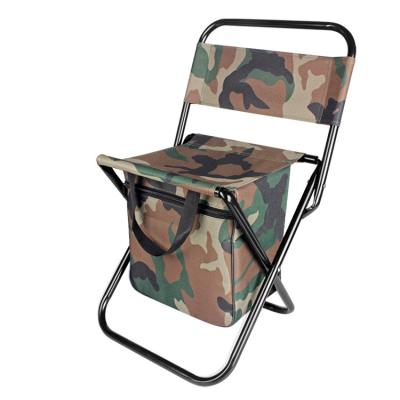 China Lightweight Folding Backrest Stool Portable Camouflage Beach Seat Chair with Bag for sale