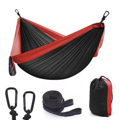 China Outdoor Home Garden Portable Lightweight Folding Nylon Camping Hammocks with Accessories for sale