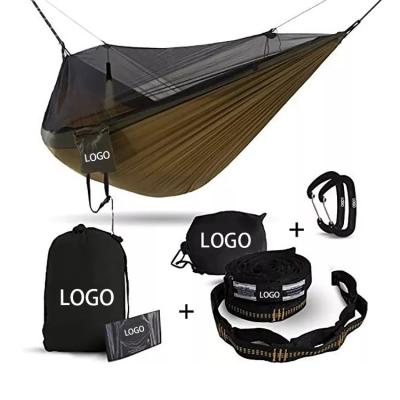 China Lightweight Living Room Camping Hammock with Mosquito Net and Portable Folding Design for sale