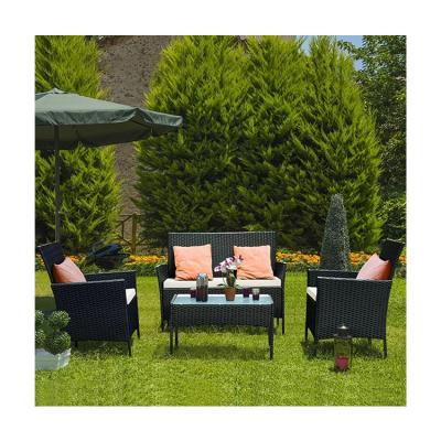 China Y Mail Packing Woven Patio Set All Weather Rattan Garden Furniture by AJUNION for sale