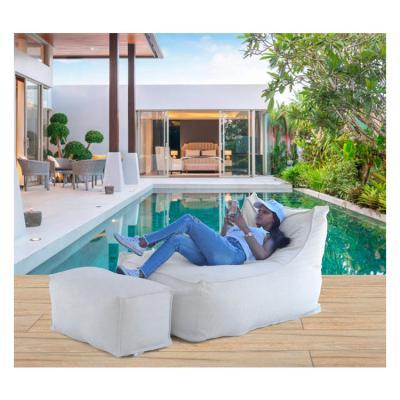 China Indoor Outdoor Waterproof Bean Bag Sofa with 3-5mm Bean Filling and 30x75x30cm Pedal Size for sale