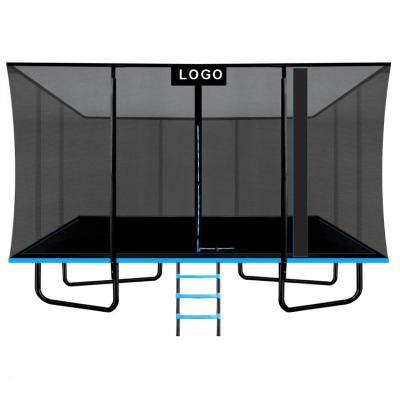 Cina Unisex Parco giardino esterno Fitness Letto elastico rettangolo trampolino con rete di sicurezza in vendita