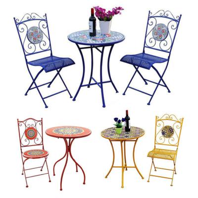 Cina European Outdoor Bistro Set per balcone piccolo giardino da tre pezzi in vendita