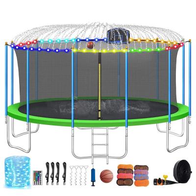 China Outdoor Park Round 10FT Fitness Jumping Trampoline with Safety Net and Custom Logo for sale