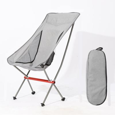 Chine En plein air Randonnée Voyage Aluminium Légère Retour Maillage Portable Plâtre Camping Moon Chaise à vendre