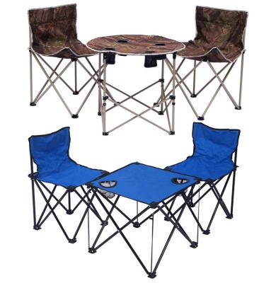 China Fishing Camping Beach Fabric Double Portable Outdoor Garden Chair and Table for Adults for sale