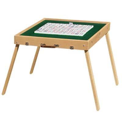 China Wood Style Panel Portable Folding Mahjong Table for Outdoor Party Events and Gatherings for sale