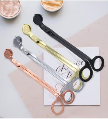 China Scissors Set Wholesale Black Candle Trimmer Stainless Steel Wick Wick Tools Sniffer Care Kit Candle Wick Accessories for sale