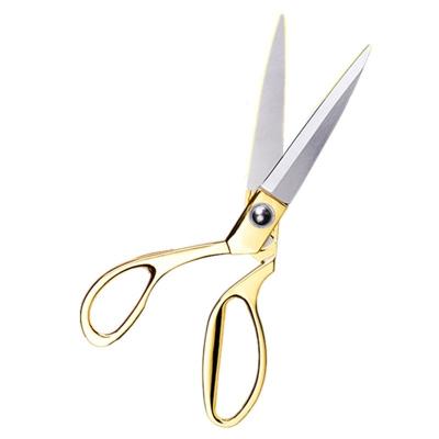 China Fabric /Sewing Shears Gold Handle Zinc Alloy Professional Tailor Dressmaker Scissors Fabric Clothes Sewing Scissors for sale