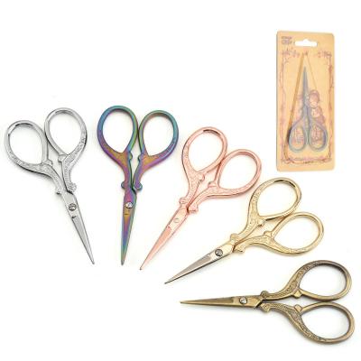 China Fabric /Sewing Shears Stainless Steel Scissors Embroidery Scissors Small Retro Handmade Sewing Classic Tailor Scissor for sale