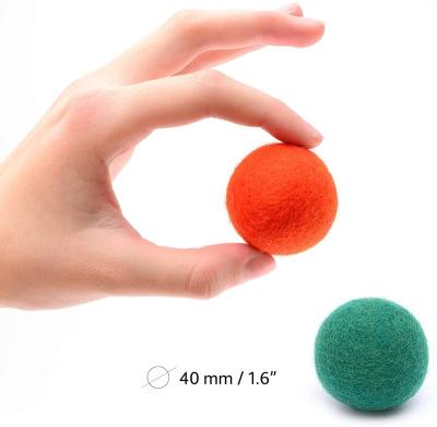 China Raplaces Dryer Sheet& Liquid Fabric Softeners 4cm 5cm Felt Colorful Wool Balls With Pure Bell Wool Decoration Straining Amazon Felt Balls 2022 for sale