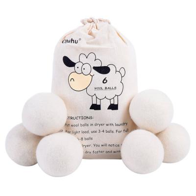 China 2020 Eco-friendly Trending 100% Hot Sale XL Wool Dryer Balls 6 Packs Organic / Felt Organic Dryer Balls / Laundry Dryer Balls Customized, for sale