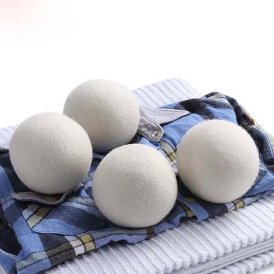 China 2018 New Products Eco-friendly Bestseller Eco Clothes Balls Wool Laundry Factory Wholesale New Zealand Wool Felt Dryer Drier Balls for sale