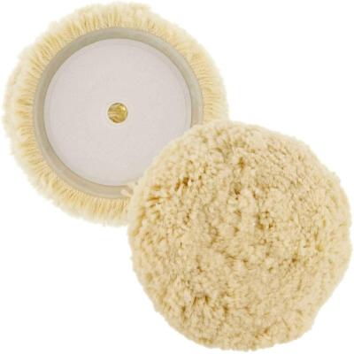 China Soft and Good Use 5 Inch Wool Pads 8PCS Polishing Kits Felt Polish Pad Buffing Wheel for Drill Wax Pad and Hook and Loop Wool Backing Plate for sale