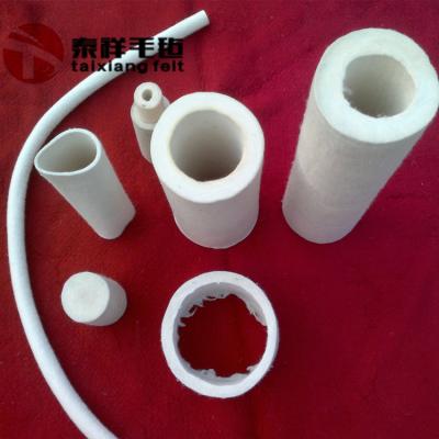 China Industry Antistatic Oil Absorb 100% Merino Wool Felt Tube for sale