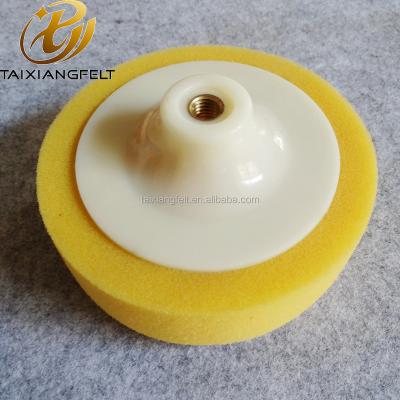 China High Quality Eco-friendly Sanding Polishing Foam Pads/Waved Sponge Polishing Wheel/Foam Car Waxing And Polishing Pad for sale