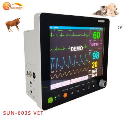 China Best of Yes 12.1 Inch Selling Multiparameter Portable Veterinary Use Monitor Veterinary Monitor for sale