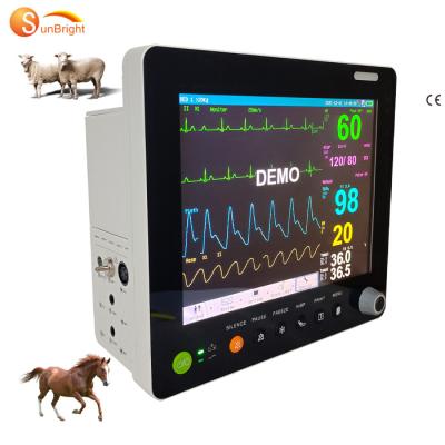 China High Quality 15 Inch 6 Parameters Veterinary Vital Signs Monitor Use Monitoring Animal Machine for sale